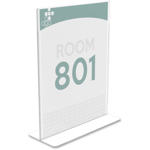 Stand-Up Double-Sided Sign Holder