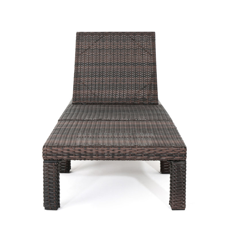 Fer et chaise longue d'extérieur - Dossier réglable pour espaces multiples sans coussin