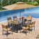 Rajibul Rectangular Outdoor Dining Table