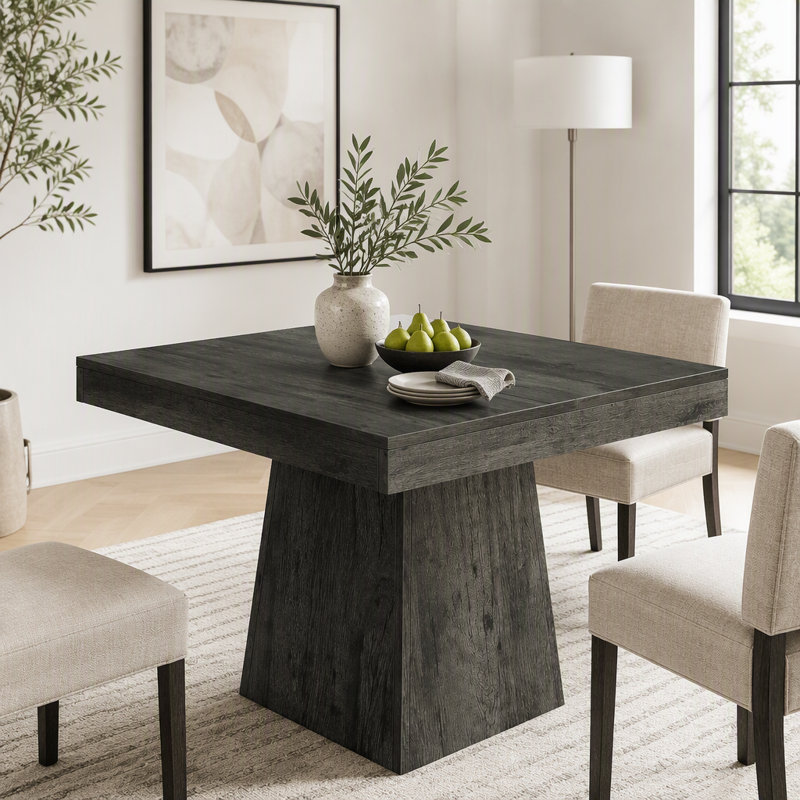 Table de salle à manger de ferme 31,5 "avec base piédestal