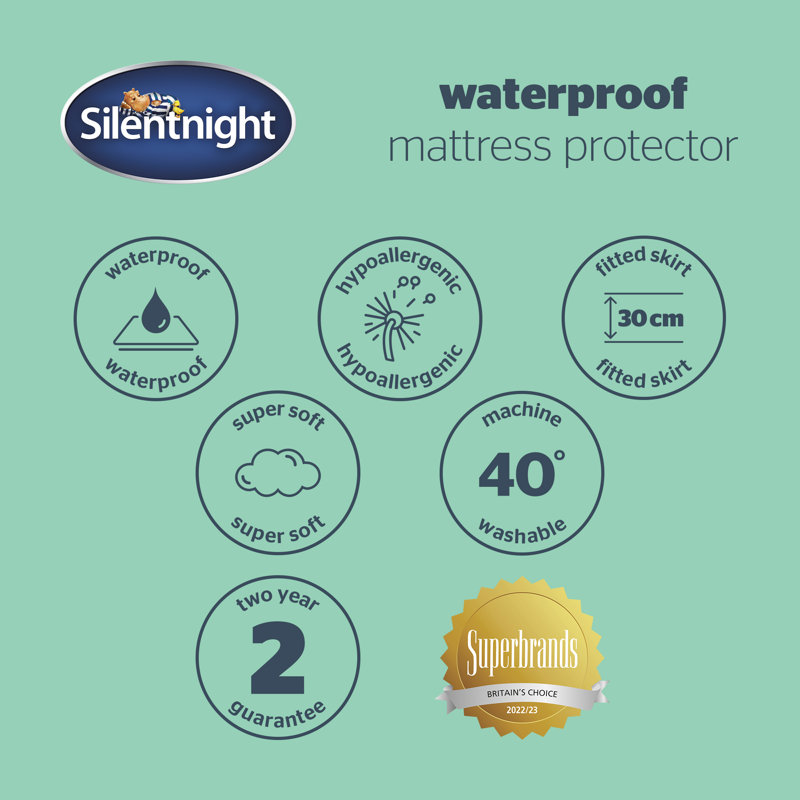 Silentnight Waterproof Mattress Protector Deep Fitted, Pack of 3, Kingsize (5')