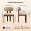 40.5cm H Fabric Upholstered Upholstered Back Side Chair in Beige-686289761-686289763