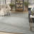Nourison Wool Haven Blue Modern Wool Indoor Rug-105006370