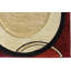 Tapis rouge à motif abstrait Jep