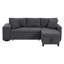 3 Seater Convertible Corduroy Sofa Bed-277637965