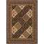 Tapis rouge et noir 6 pi