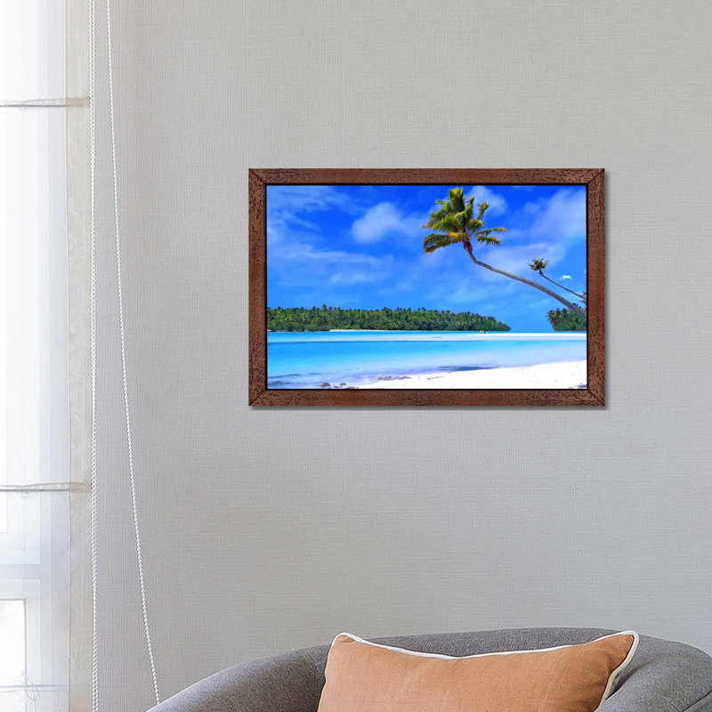 The Island - Floater Frame Print on Canvas, 66.04 cm H x 45.72 cm W, Brown