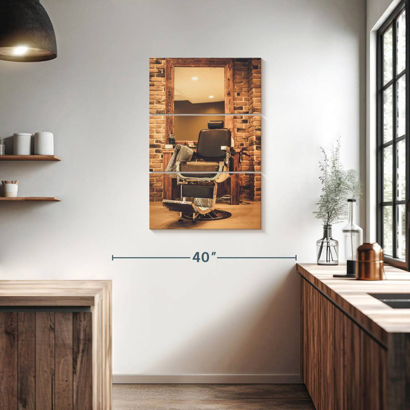 Fauteuil de coiffeur Shuttleworth, H 38 po x l 24 po