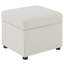 Repose-pieds avec rangement relevable hydraulique Merced Beige