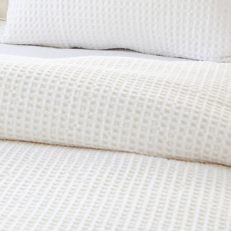 Zuma Cream/Charcoal/Natural/Mist Cotton Piece Sham, Standard, Cream