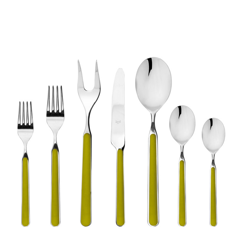 Ensemble de couverts Fantasia - 32 pièces - Vert olive, Vert olive