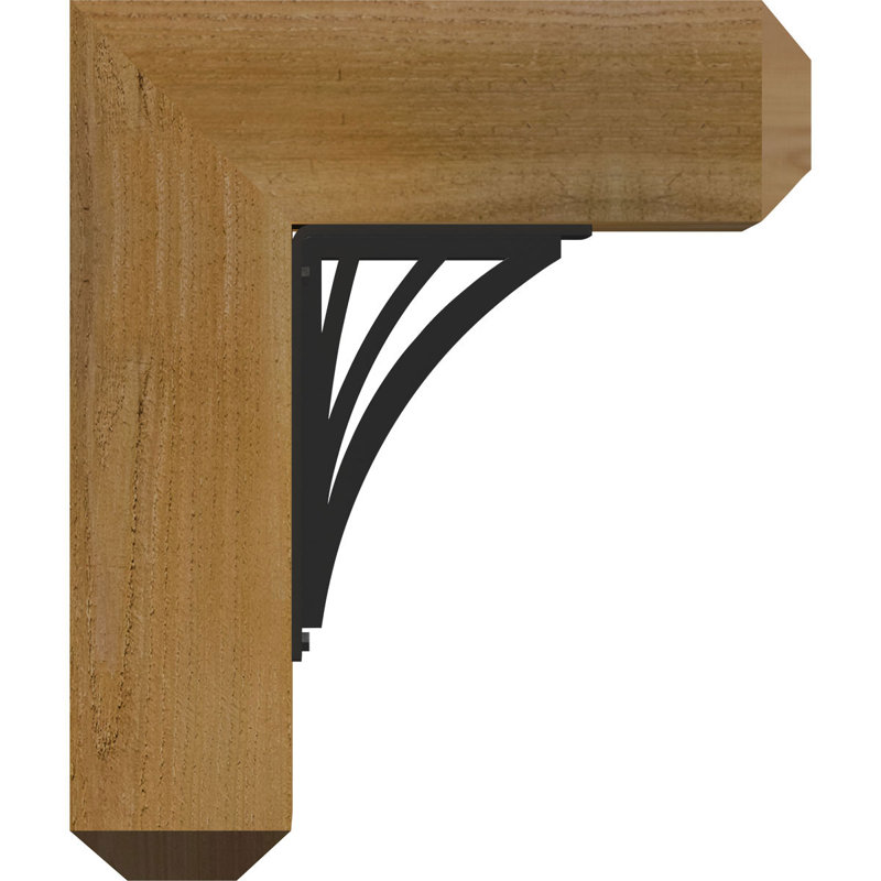 Support triple Ironcrest de 4 po Nevio, H 23 po x P 20 po, Cèdre rouge de l'Ouest l 4 po x T 4 po (sciage br