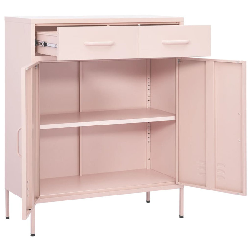 Storage Cabinet Freestanding File Cabinet with Shelves for Office Steel