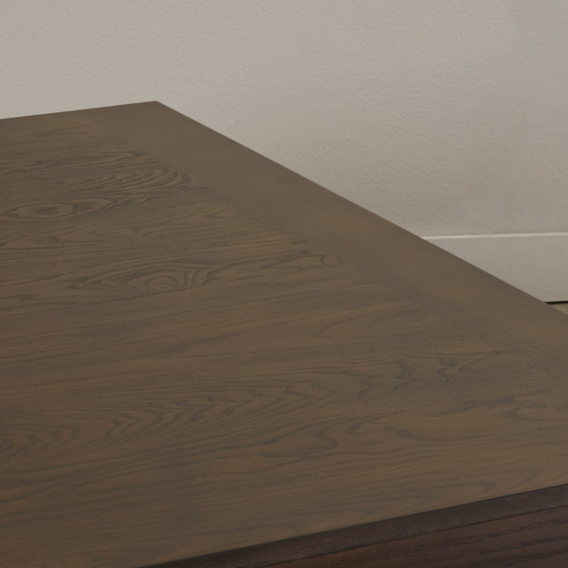 Table basse à tréteaux Esmont, Marron foncé