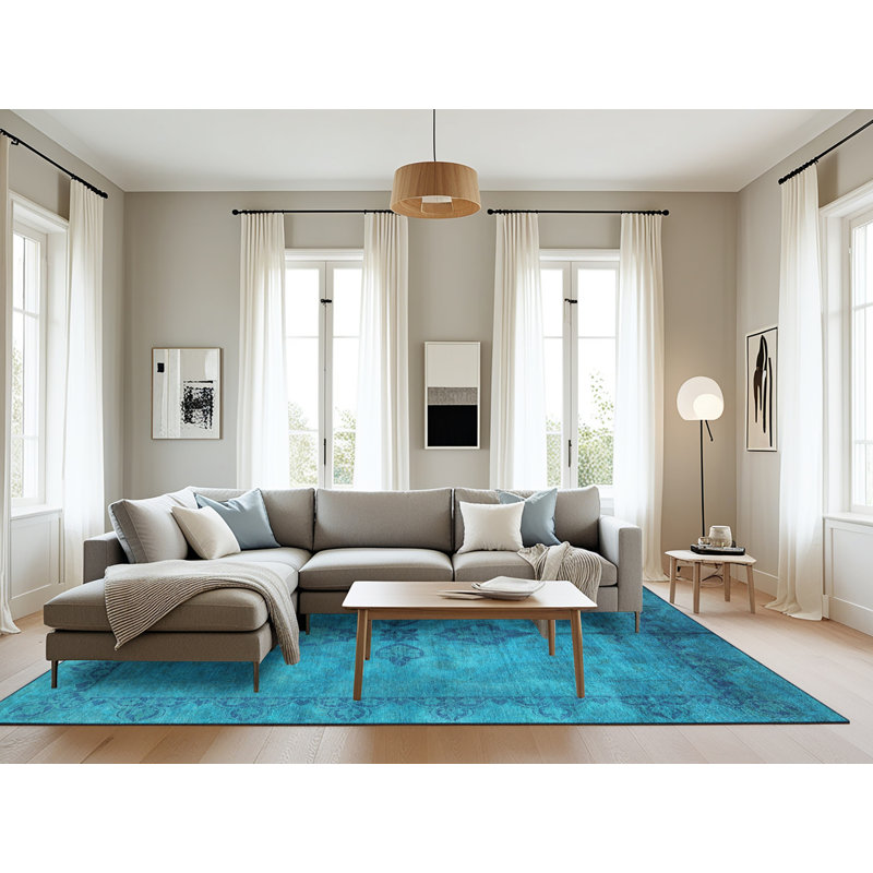 Tapis oriental bleu, Rectangle 8 pi x 12 pi