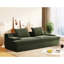 Canapé de 90 po de large - 4 places, mousse complète, velours côtelé doux, ergonomique, sans assemblage, ergonomique-318754558
