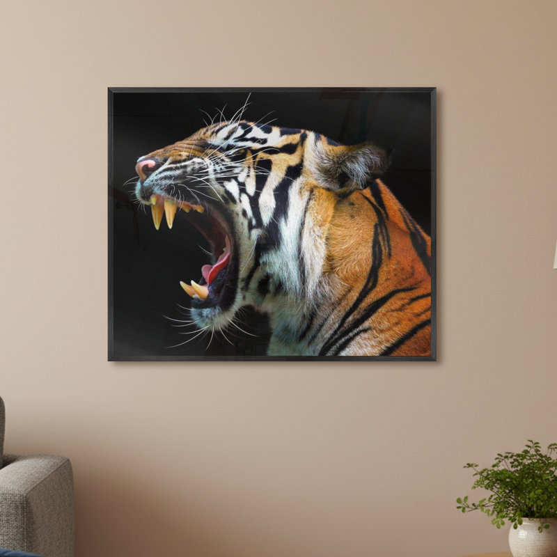 Single Picture Frame LED Illuminated Wall Art Wall Art on Glass / Aluminium, 50 cm H x 60 cm W
