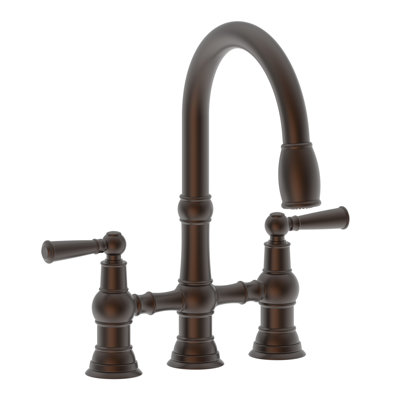 Jacobean Pull Down Kitchen Bridge Faucet