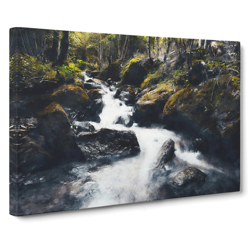 Forest Stream Vol.3 - Wrapped Canvas, 40cm H x 60cm W x 3cm D