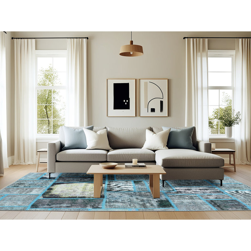 Abstract Indoor Rug, Rectangle 6' x 9'
