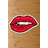 Pop Art Kiss Shaped Accent Rug