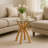  Montana Criss Cross Base Glass Top Table in Natural-1278861940