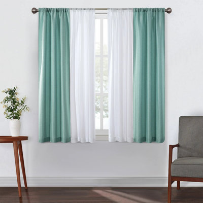 Ensemble de rideaux transparents 4 pièces Sunclipse