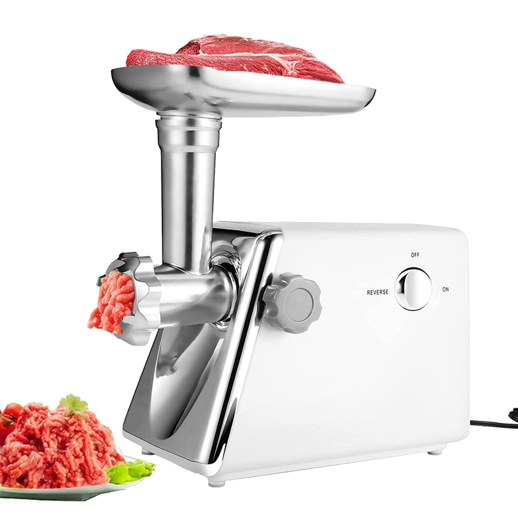 Stainless Steel Meat Grinder for Kitchenaid Mixers by Smokehouse Chef