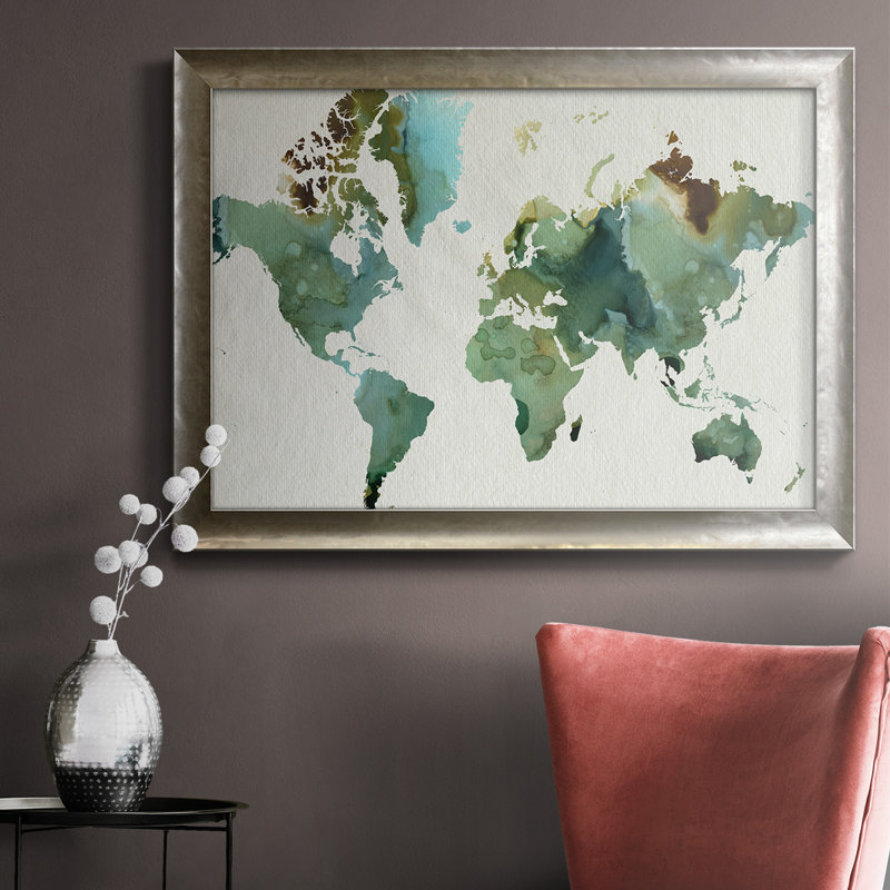 " Inky World ", 16" H x 20" W x 2.5" D
