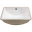 Évier encastré en céramique blanche de 18,5 po x 14 po avec trop-plein - Design moderne, teinture pour salle de bain de maison et de restaurant 18,5 po x 14 po, design élégant pour la maison, le restaurant, le bureau,