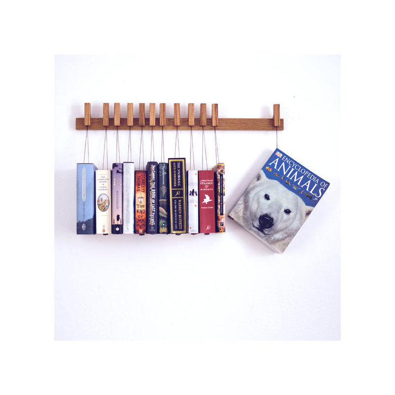 Hans Solid Wood Magazine Rack, Oak