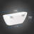 66.9" X 31.5" Freestanding Soaking Acrylic Bathtub