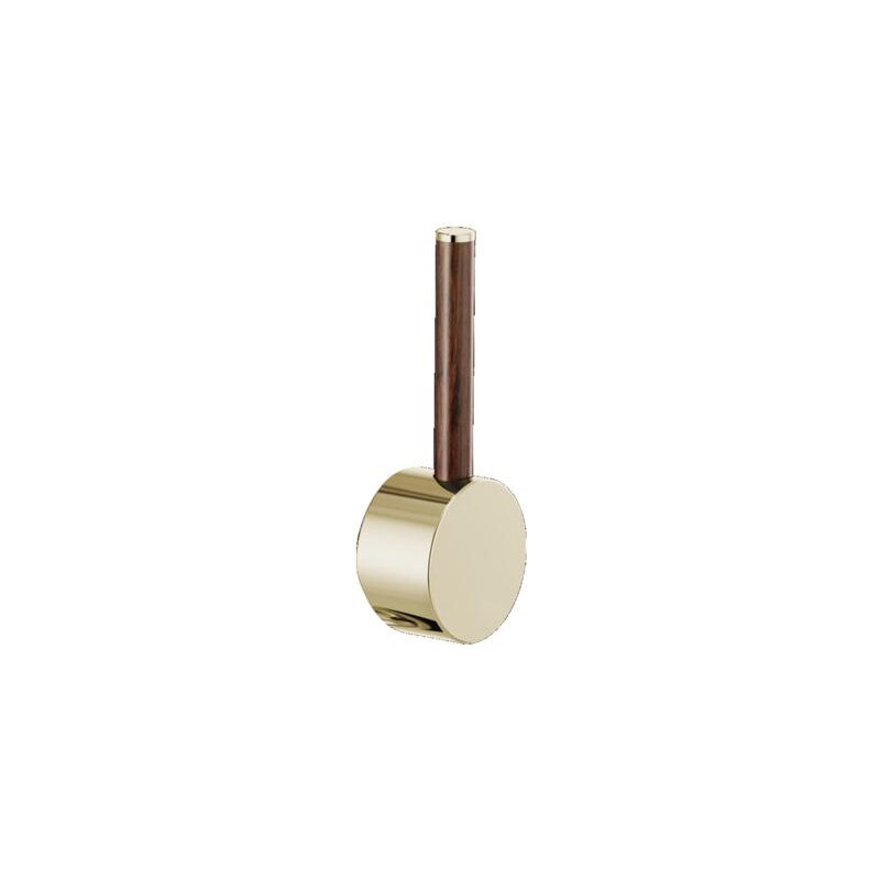 Odin® Pull-Down Faucet with Square Spout, Polished Nickel, Wood Lever
