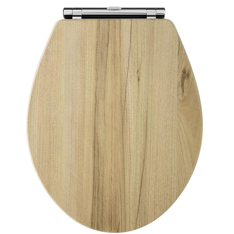 Carlton Toilet Seat, Natural Walnut