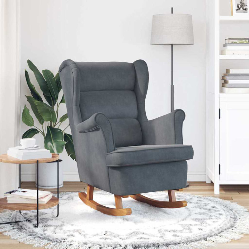 Chaise berçante Jalik, Gris foncé