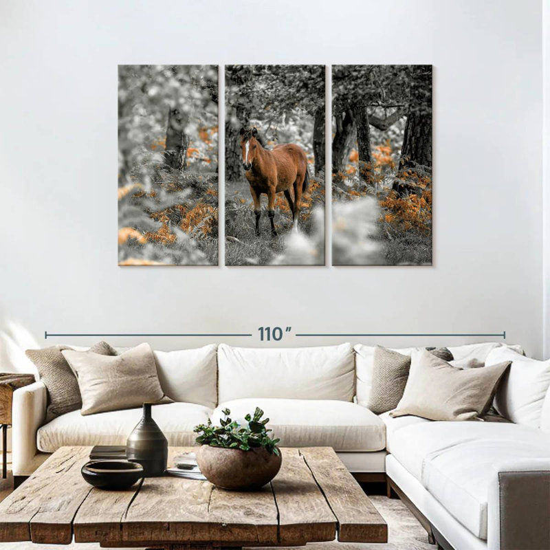 Horse Trails I, 48" H x 74" W