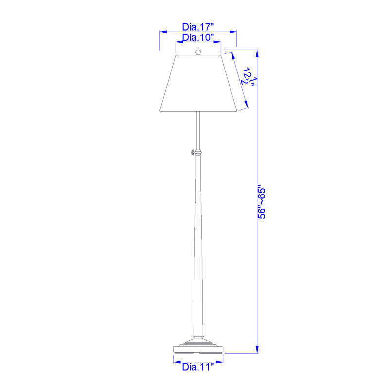 Lampe de plancher 65 po Villagomez