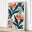 Coral Carnations Garden Botanical - Wrapped Canvas-1024025328-1024025334