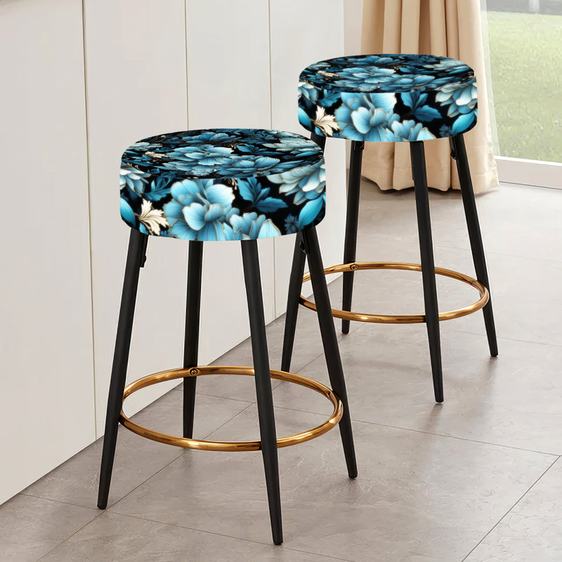 Ensemble de 2 tabourets de bar Ephemeral Noir Moody