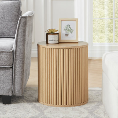 Fluted Round End Tables