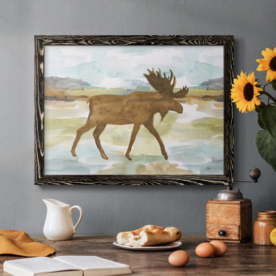 Mountain Moose, reproduction d'art sur toile
