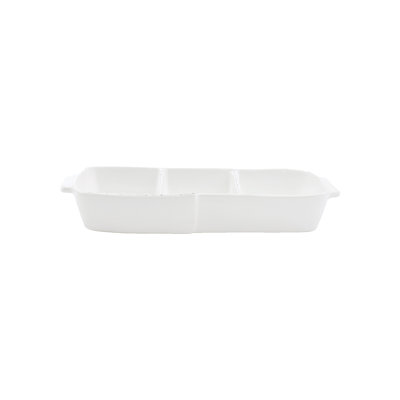 Melamine Lastra Rectangle Melamine Divided Serving Dish