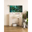 Simple and stylish wall-mounted fireplace cabinet
