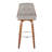 Archaimbaud 30" Fixed-Height Faux Leather Bar Stools with Round Footrest