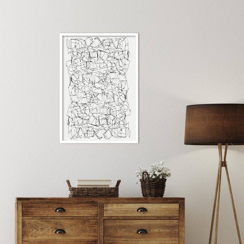 Circuitry by Dan Hobday, White, 33" H X 24" W