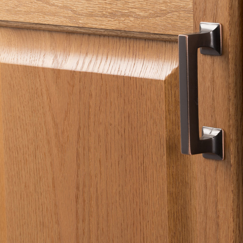 Studio Collection Handle Pull - 3" Center to Center Cabinet Pull Oil-Rubbed Bronze Highlighted - Transitional Hardware for Drawers & Cabinets