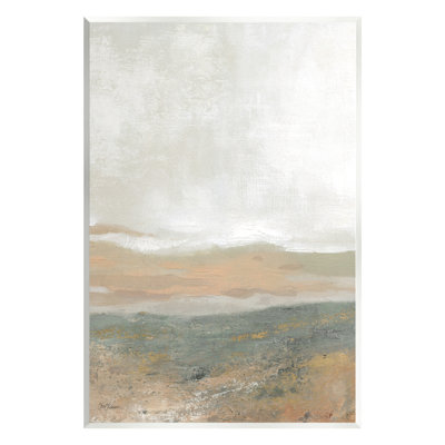 «Ba-245-Wood Neutral Desert Abstraction On MDF» par Carol Robinson, reproduction