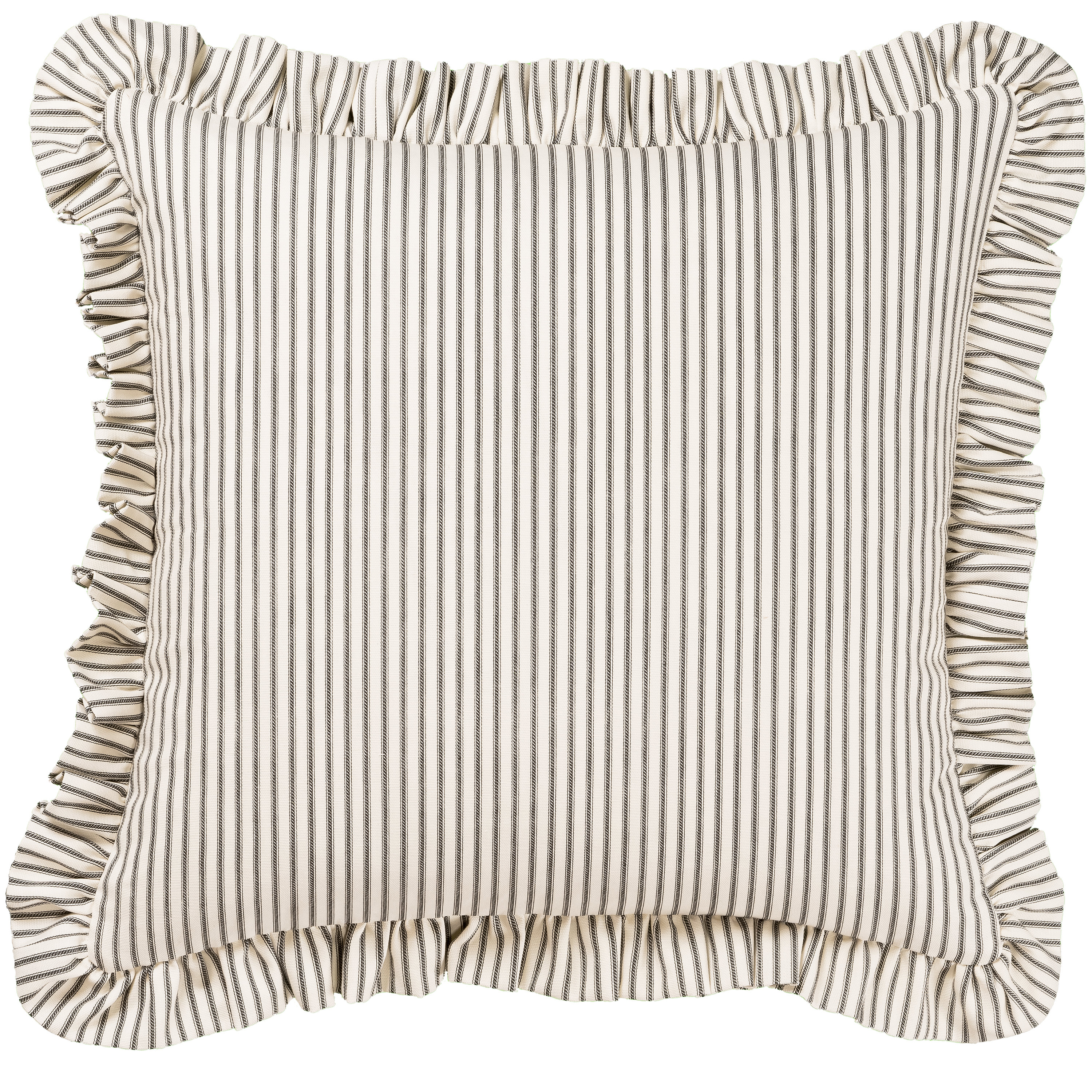 Siscovers Birch Lane Ticking Stripe Ruffled Accent Pillow & Reviews | Birch Lane