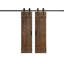 Porte de grange à panneaux et en bois avec quincaillerie d'installation-69420410-69420408