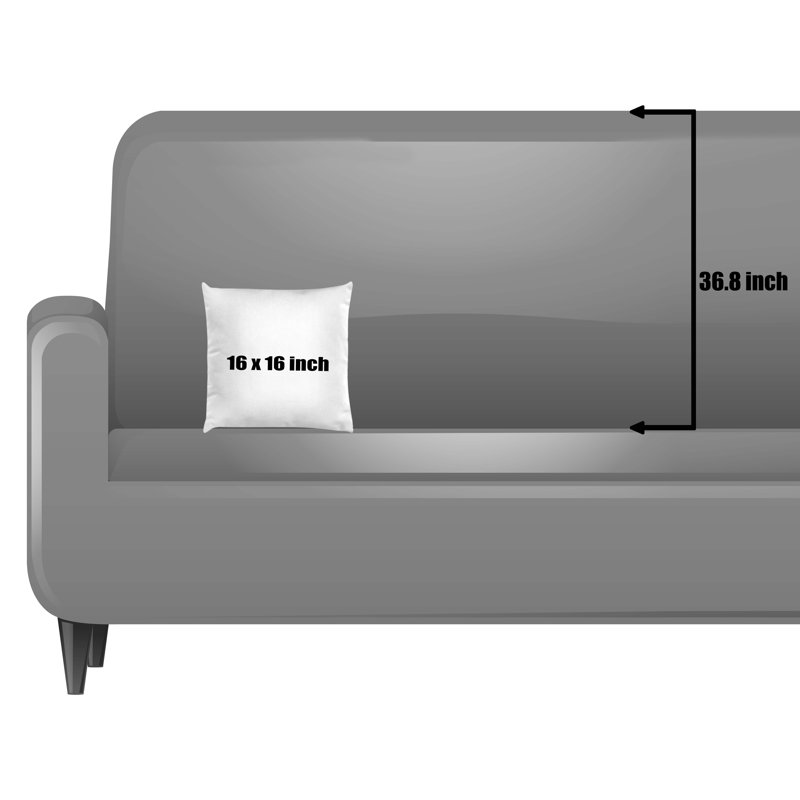 Reversible Pillow Cover, 16"H x 16"W